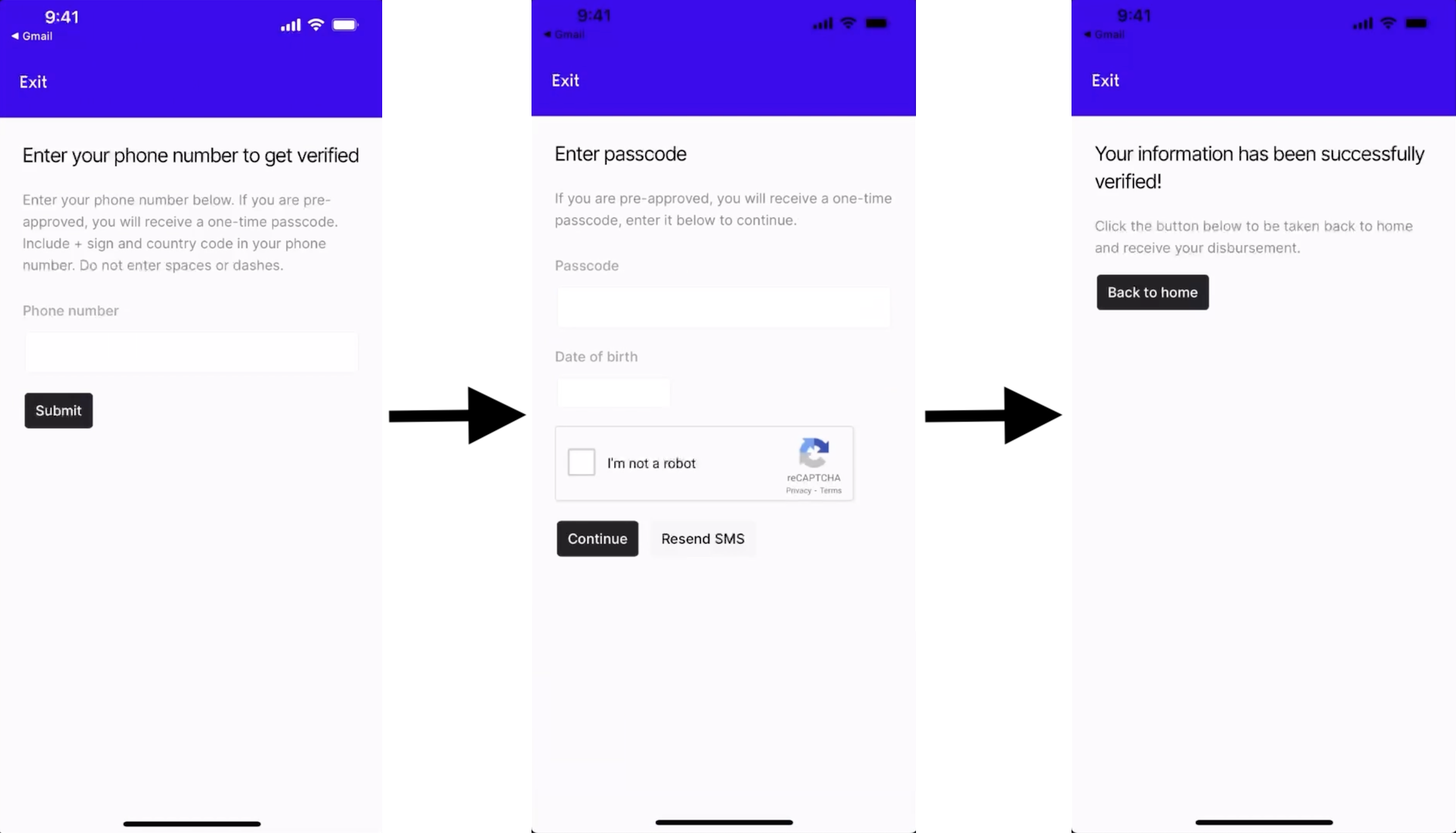 Registration Flow SDP Screenshot