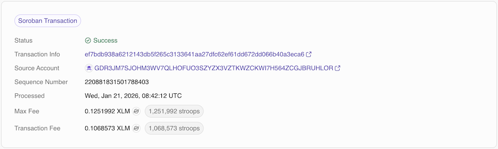 Transaction Details Lab Screenshot