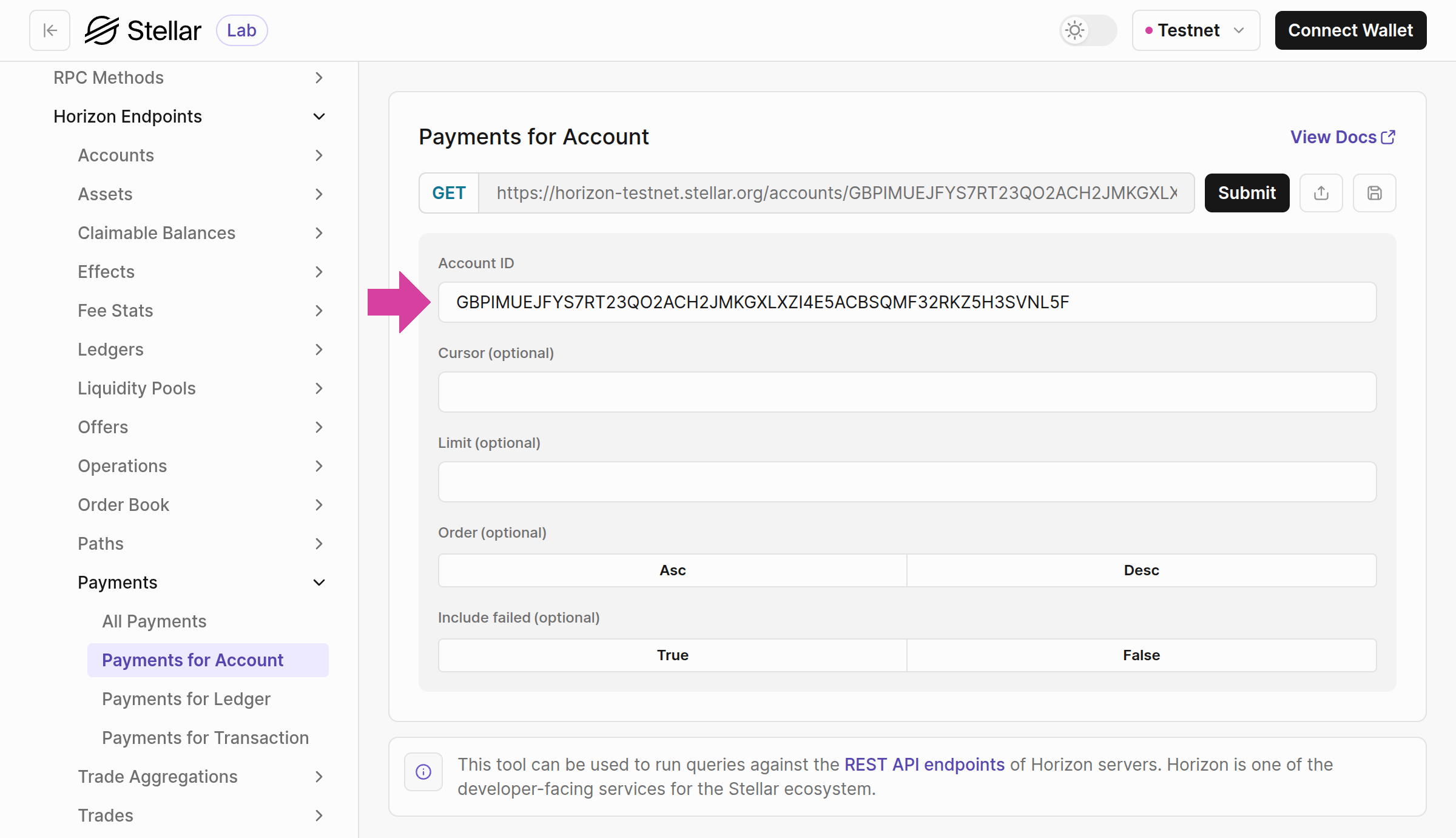 Lab Horizon Payments