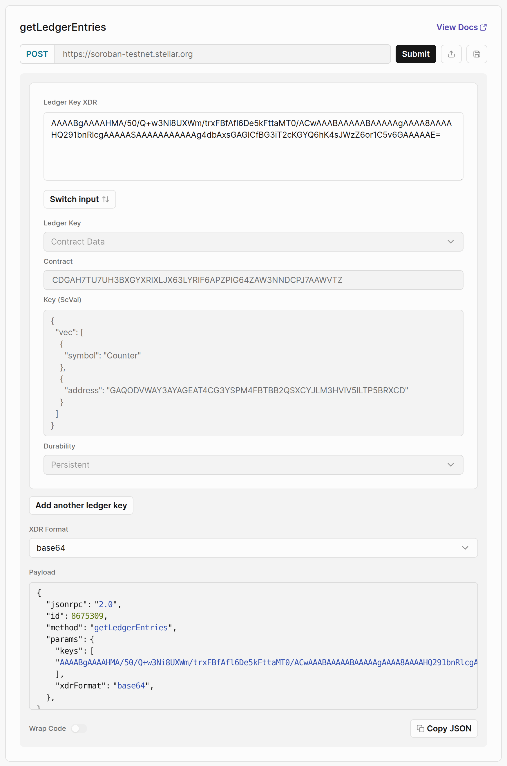 Lab Getledgerentries Example
