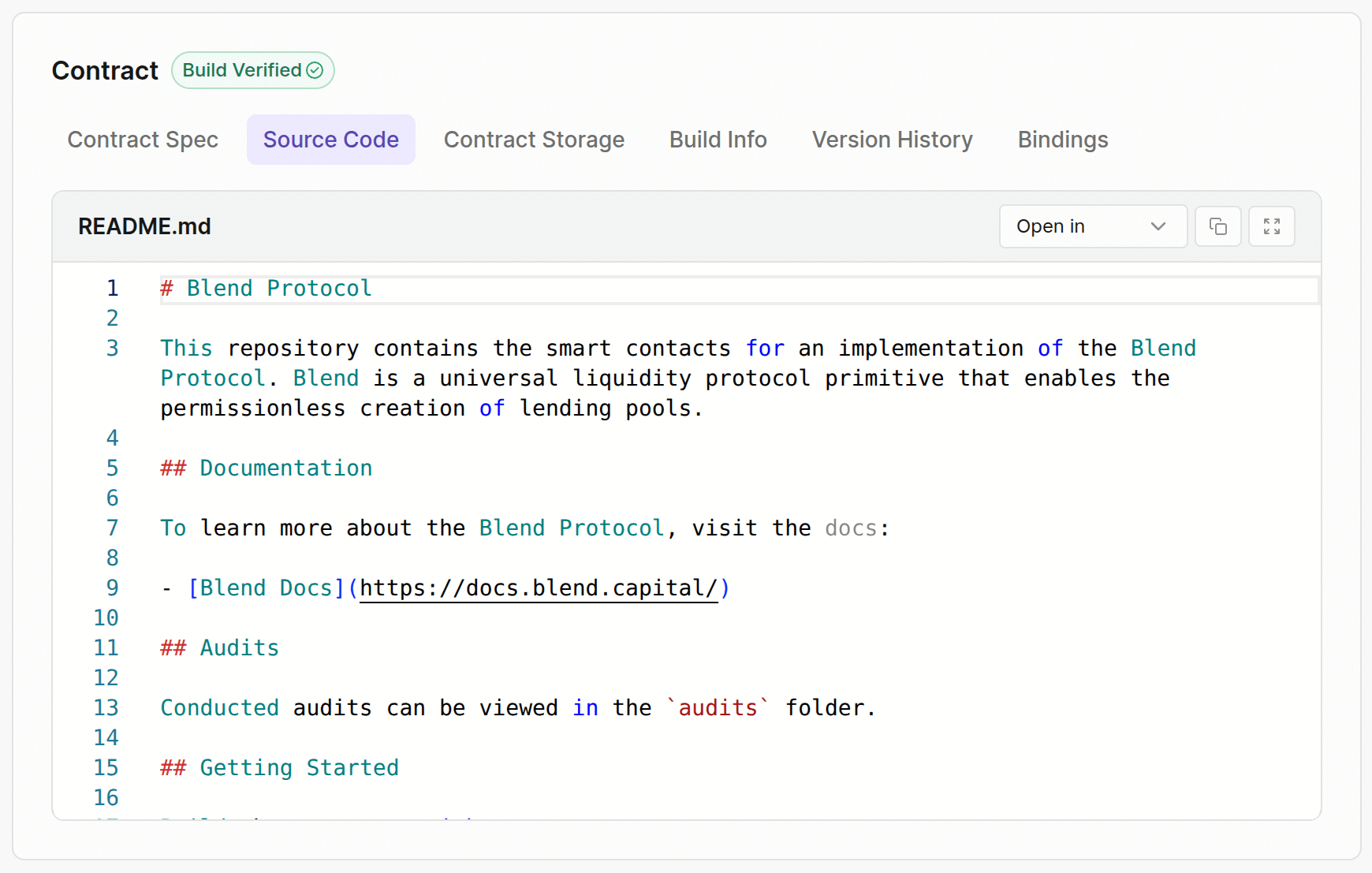 Lab Contract Explorer Source Code