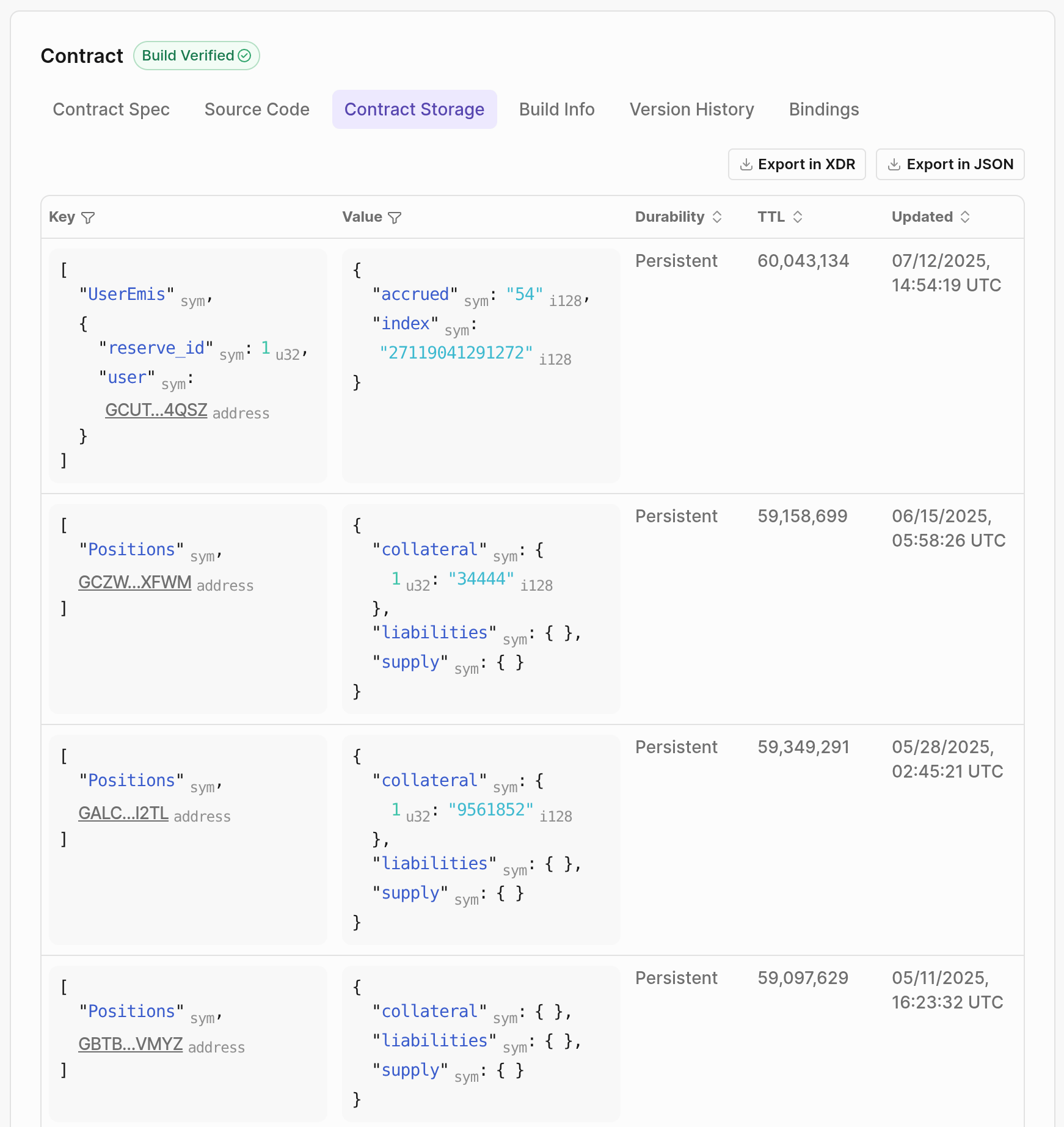 Lab Contract Explorer Contract Storage